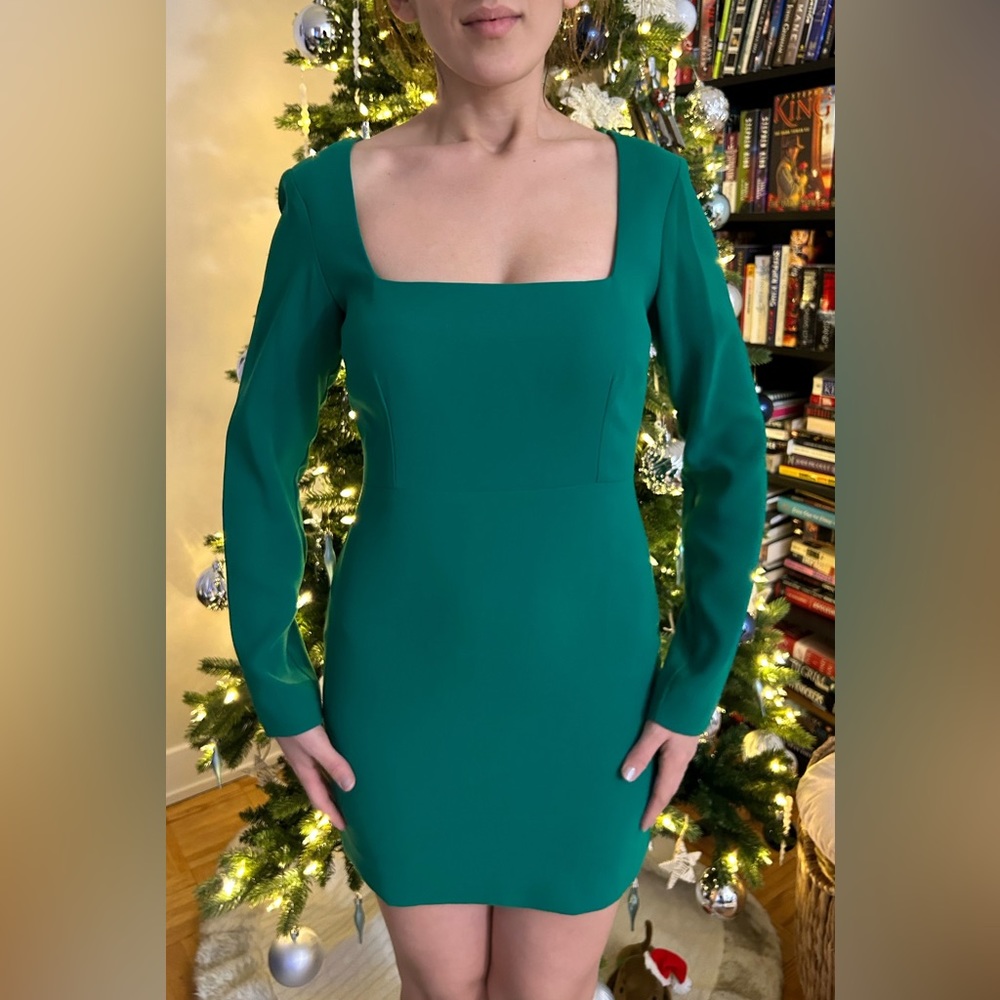Chic Bright Green Mango Dress - Picture 2 of 5